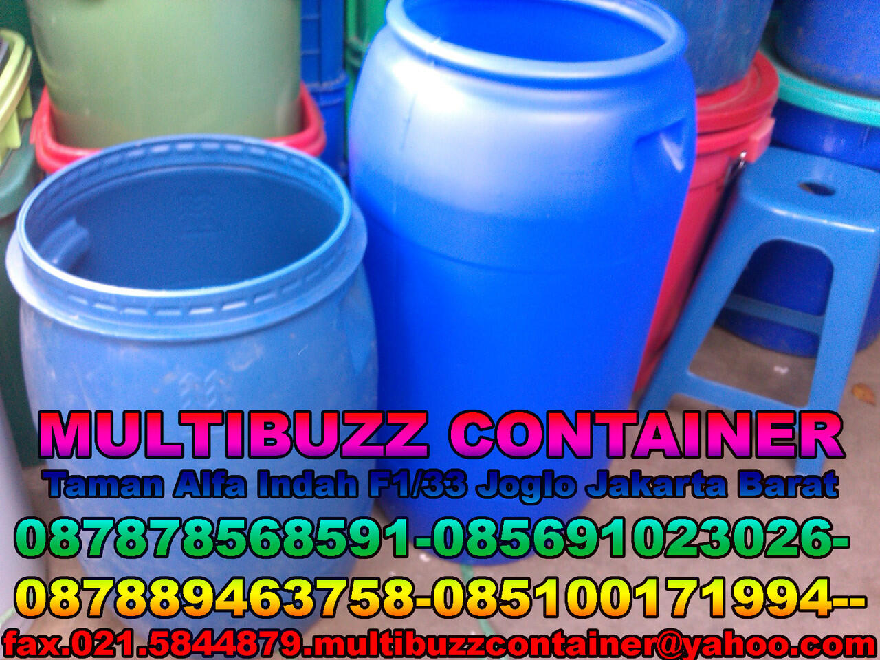 Terjual TONG AIR,TONG PLASTIK,DRUM PLASTIK,DRUM KIMIA 