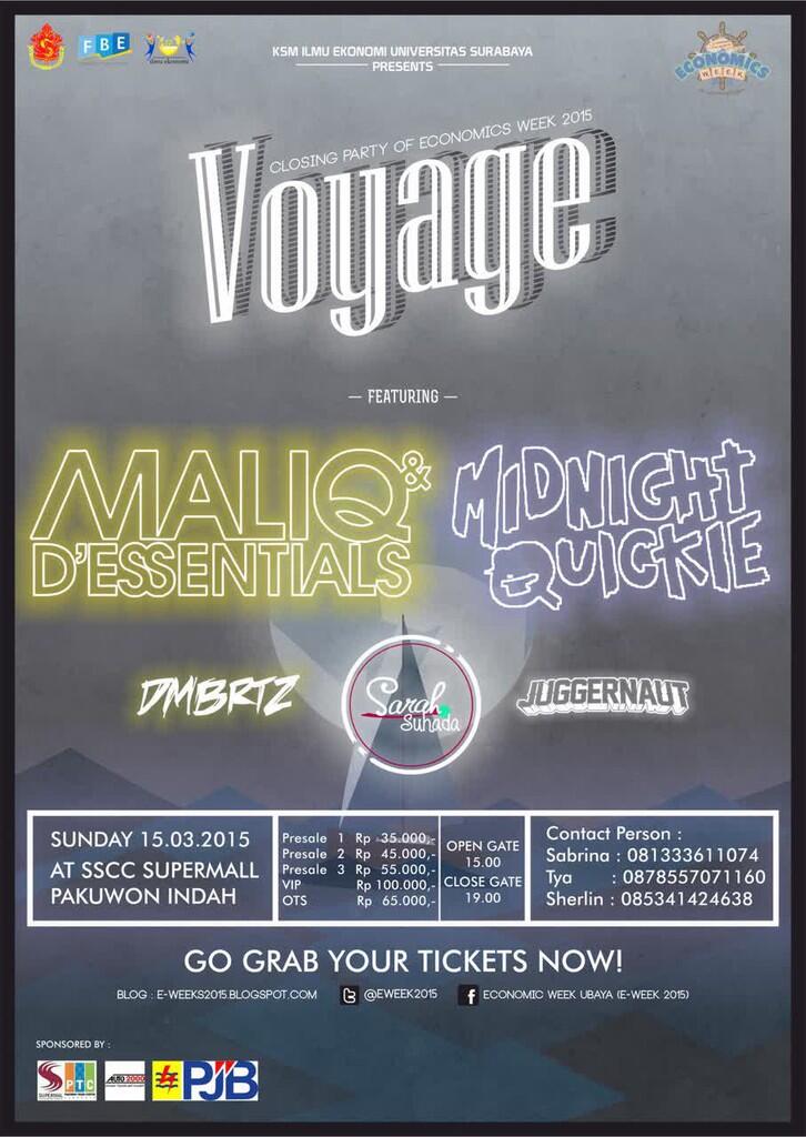 Maliq n D essentials , Midnight Quickie at Voyage 15 Maret 2015 at SSCC PTC