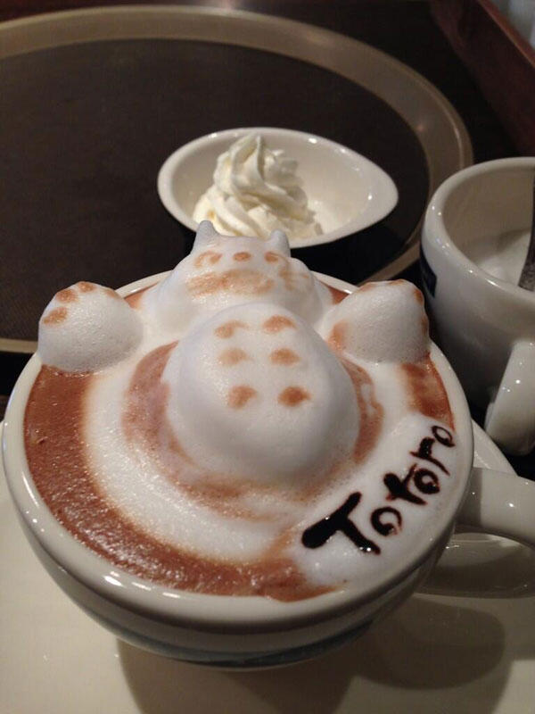 Photo Karya Seni dari Latte Coffe