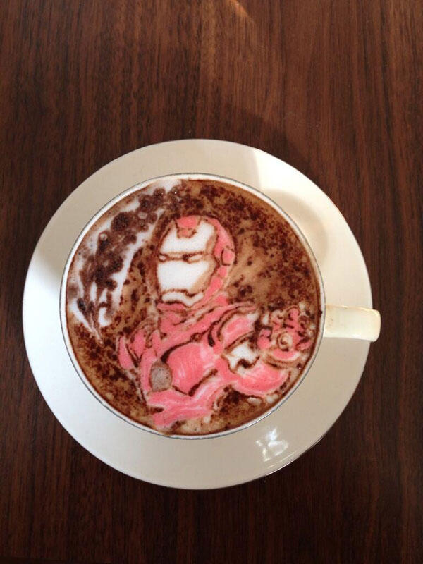 Photo Karya Seni dari Latte Coffe