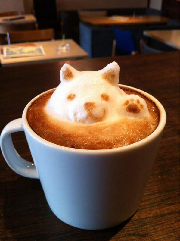 Photo Karya Seni dari Latte Coffe