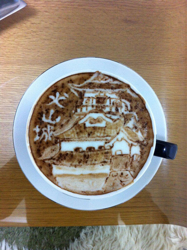 Photo Karya Seni dari Latte Coffe