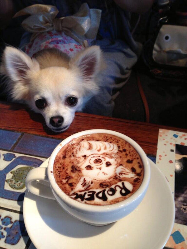 Photo Karya Seni dari Latte Coffe