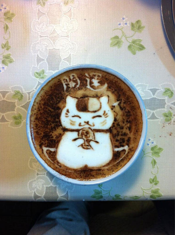 Photo Karya Seni dari Latte Coffe
