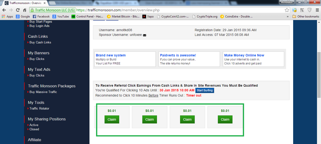 Dapatkan $300 USD per bulan!!