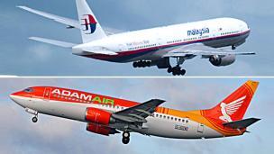 Perbandingan Malaysia Airlines dengan Adam Air yang Hilang Misterius !!!