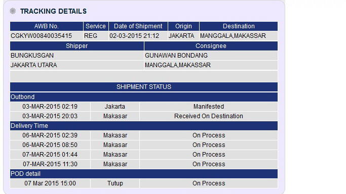 JNE Mengecewakan, dan Mengada ada
