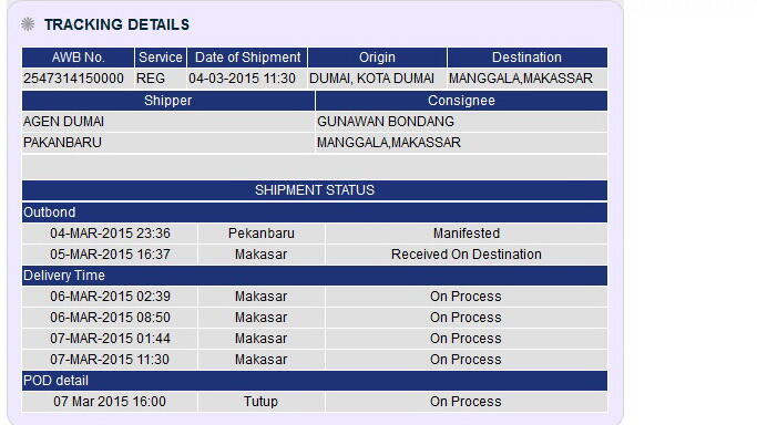 JNE Mengecewakan, dan Mengada ada