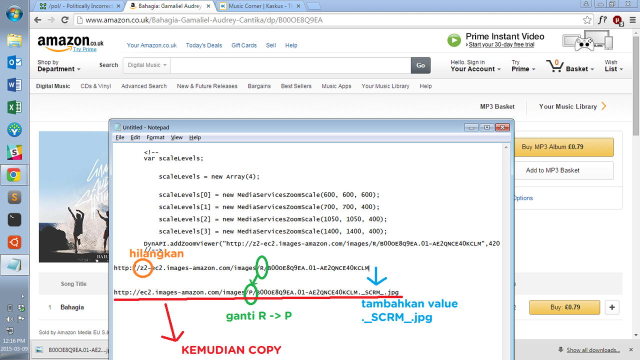 &#91;TUTORIAL&#93; Cara ambil album art high resolution dari Amazon.com