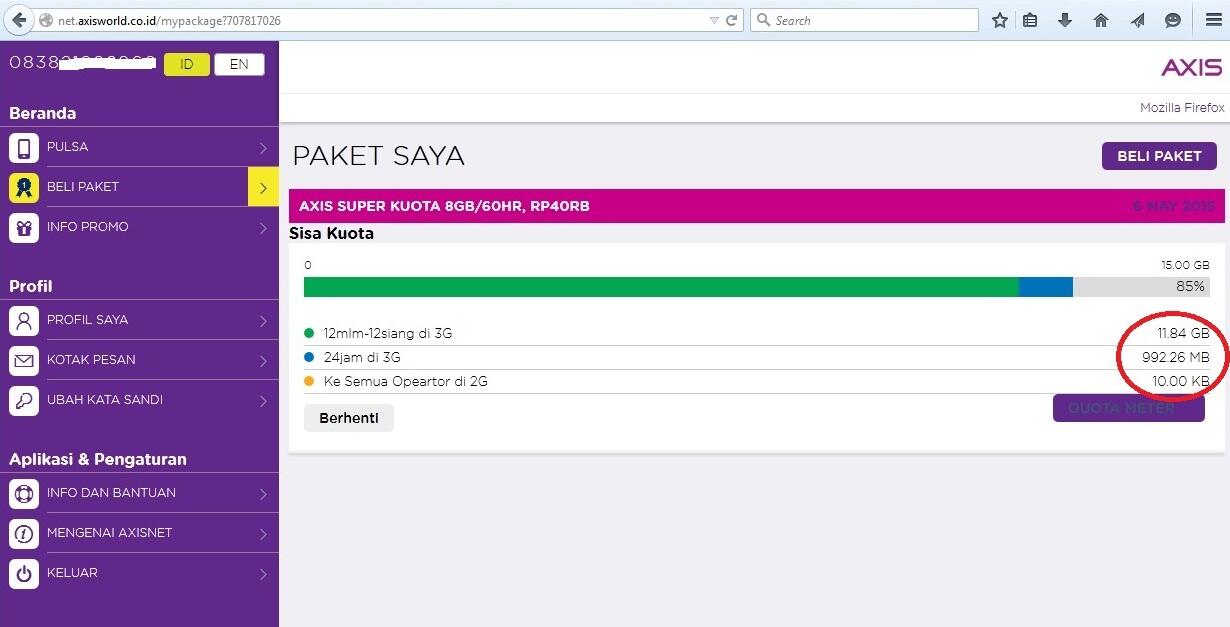 Reload/Inject Paket Axis Super Kuota 8Gb (**Best Price**)
