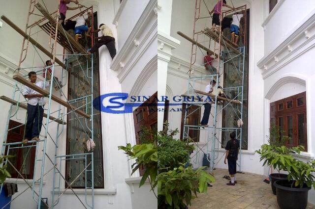BISNIS Interior Eksterior KACA PATRI , KACA INLAY , KACA GRAVIR , Sinar Griya