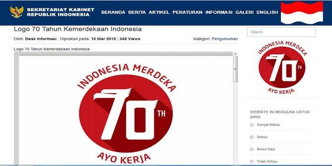 Jokowi Luncurkan Logo 70 Tahun Kemerdekaan RI