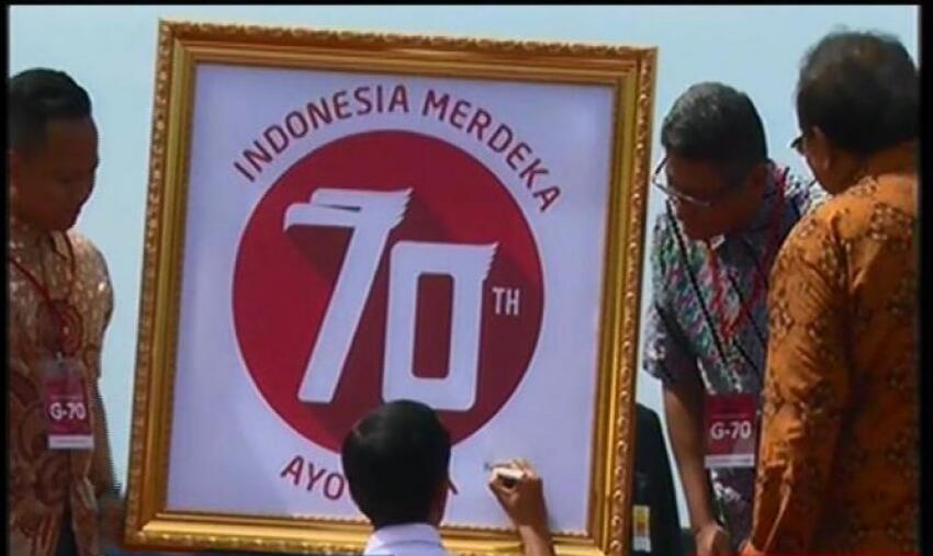 Jokowi Luncurkan Logo 70 Tahun Kemerdekaan RI