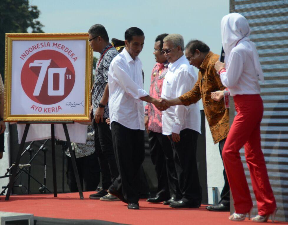 Jokowi Luncurkan Logo 70 Tahun Kemerdekaan RI