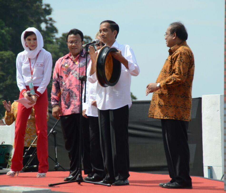 Jokowi Luncurkan Logo 70 Tahun Kemerdekaan RI