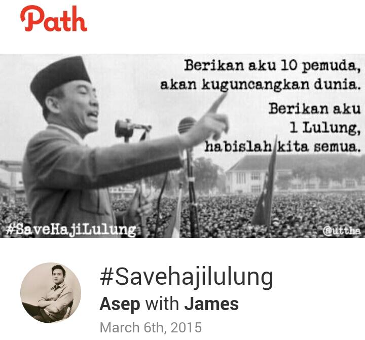 #SAVEHAJILULUNG