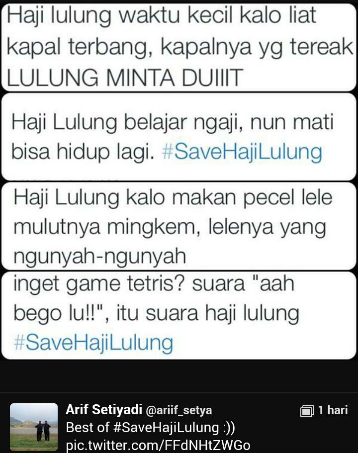 #SAVEHAJILULUNG