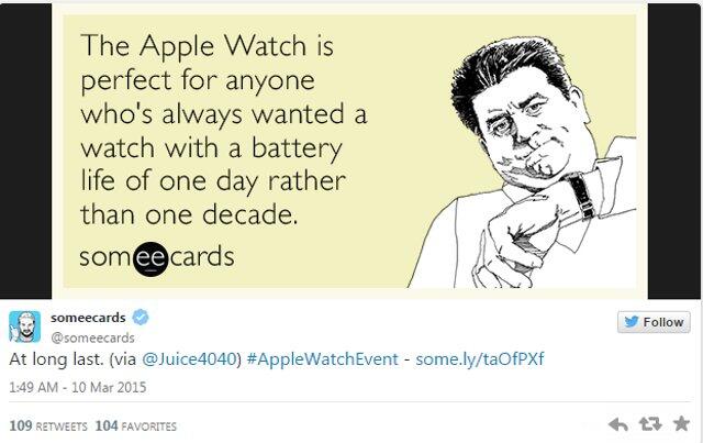 Baterainya Lemah, Apple Watch Jadi Guyonan