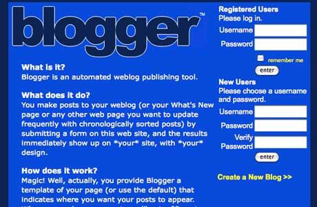 TAMPILAN WEB POPULER SAAT PERTAMA DI BUAT
