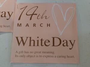 White Day (Day after Valentine) 