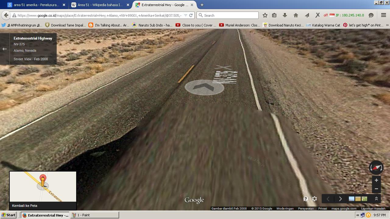 Ane Nemu Bayangan Mirip UFO Di Googl* Maps Gan!