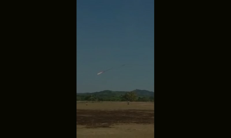 Pesawat Aerobatik Jupiter Tabrakan