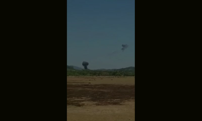 Pesawat Aerobatik Jupiter Tabrakan