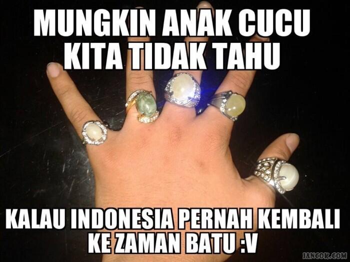 :ngakaks meme batu akik sekarang