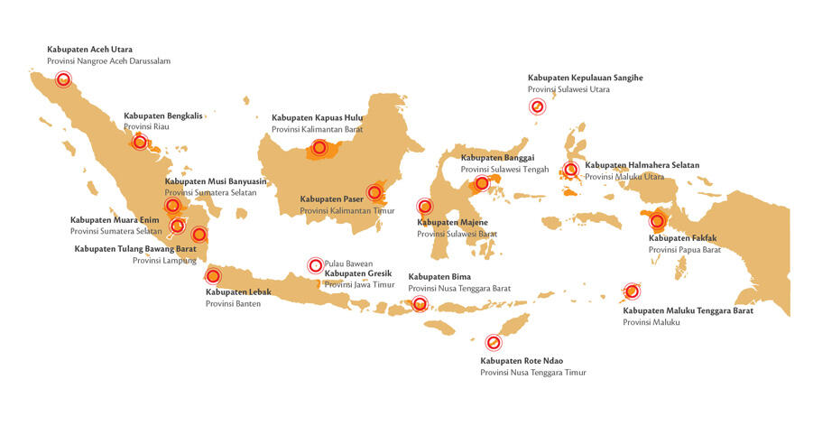 Lokasi Kerja Indonesia Mengajar