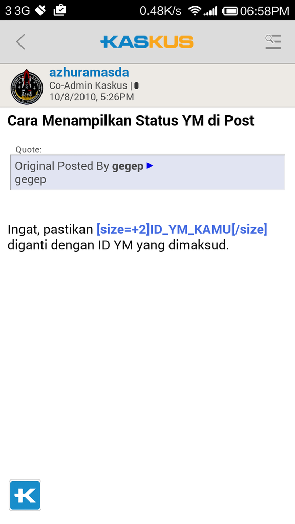 &#91;BUG&#93;Quote di Kaskus for Android