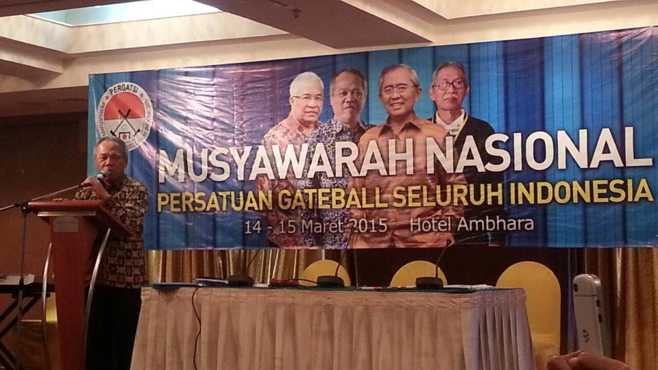 Musyawarah Nasional I (pertama) Persatuan Gateball Seluruh Indonesia (PERGATSI