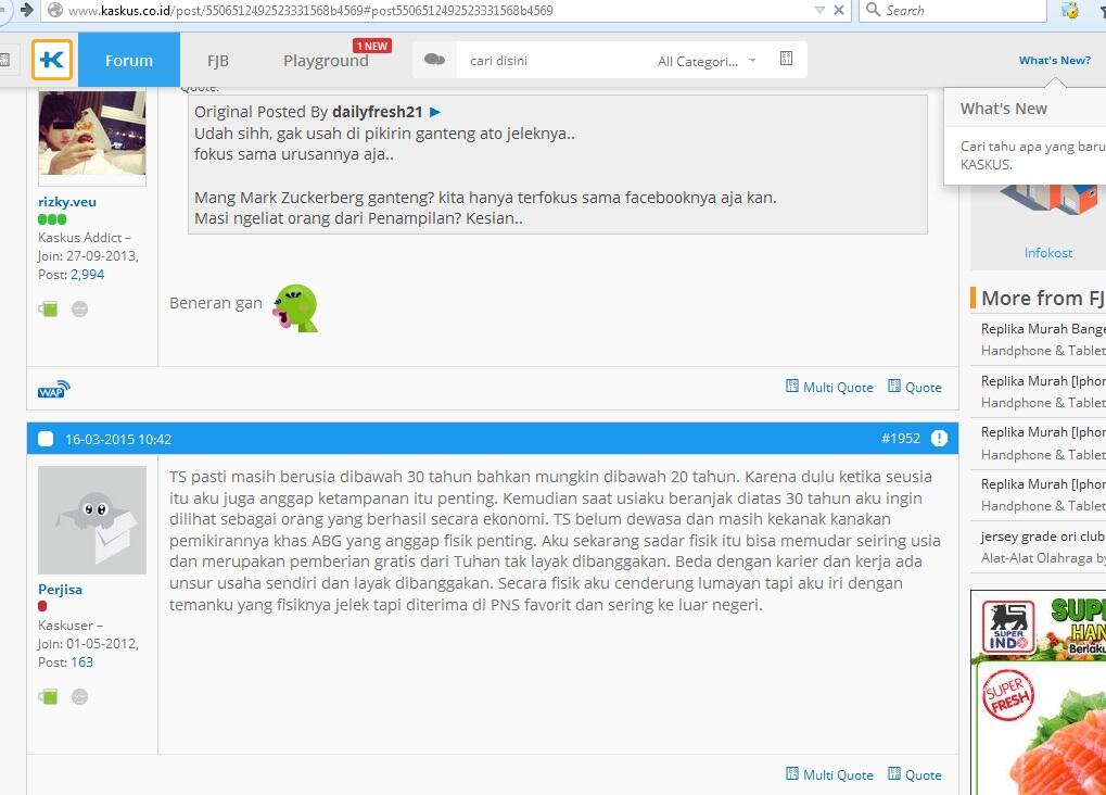 Secara Fisik Aku Cenderung Lumayan Tapi Aku Iri Dengan Temanku Yang Fisiknya Jelek