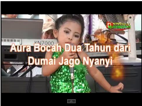 Bocah 2 tahun jago nyanyi dari kota dumai