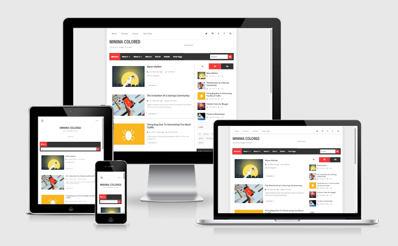New Minima Colored Responsive Theme