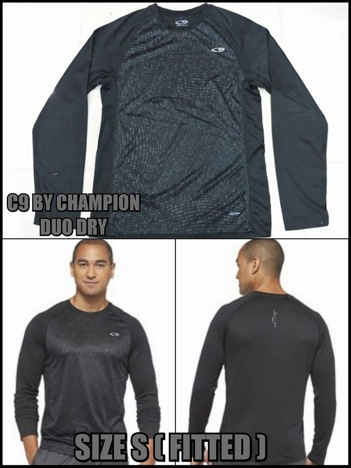 pakaian olah raga original "C9 BY CHAMPION,REEBOK,UNDER ARMOUR CHARGED COTTON