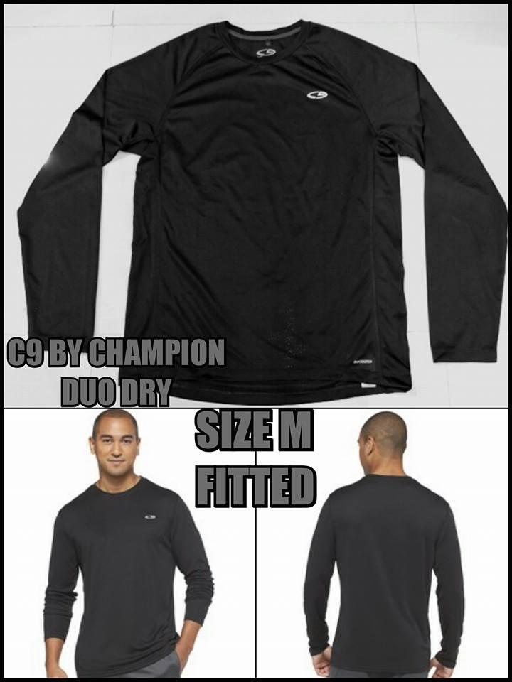 pakaian olah raga original "C9 BY CHAMPION,REEBOK,UNDER ARMOUR CHARGED COTTON