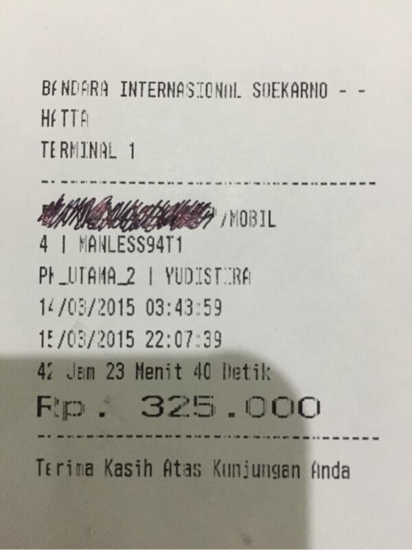 &#91;Share&#93; Mahalnya Tarif Parkir di Bandara Soekarno Hatta