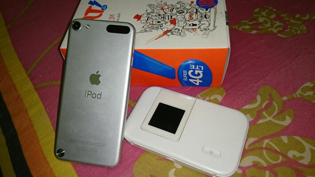 Ipod Touch 5 32GB putih + Modem wifi Bolt Slim