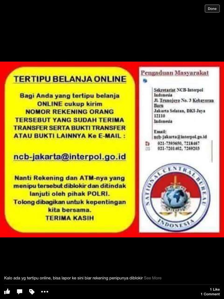 Penipu Jual iPod Touch 5 Rekening Andi Hardian (BRI) & Debby Ranny (BCA)