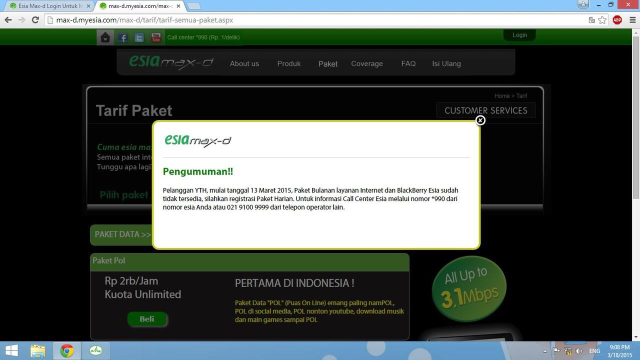 &#91;ASK&#93; Paket Bulanan AHA sudah tidak tersedia?