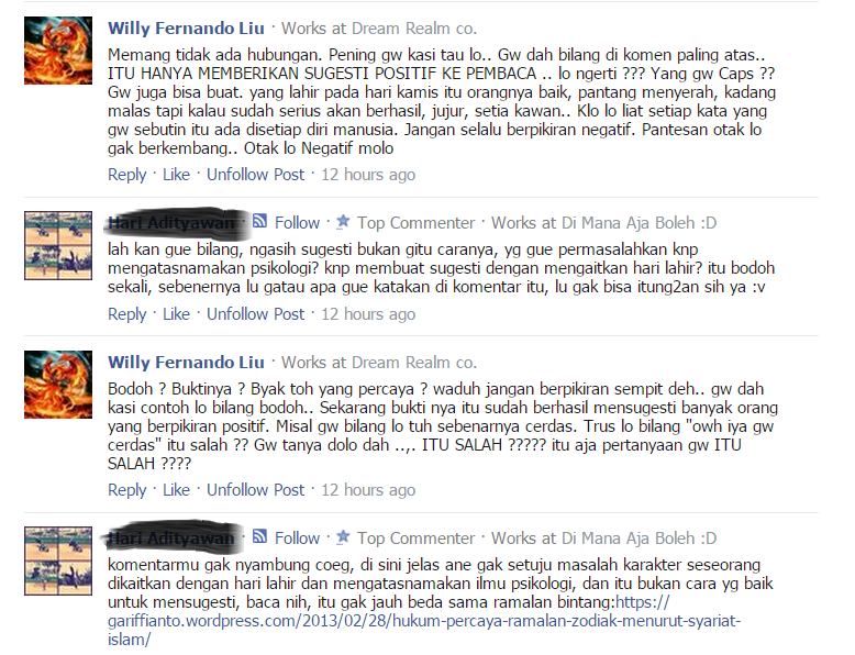 [ASK] Hubungan ramalan karakter dengan psikologi