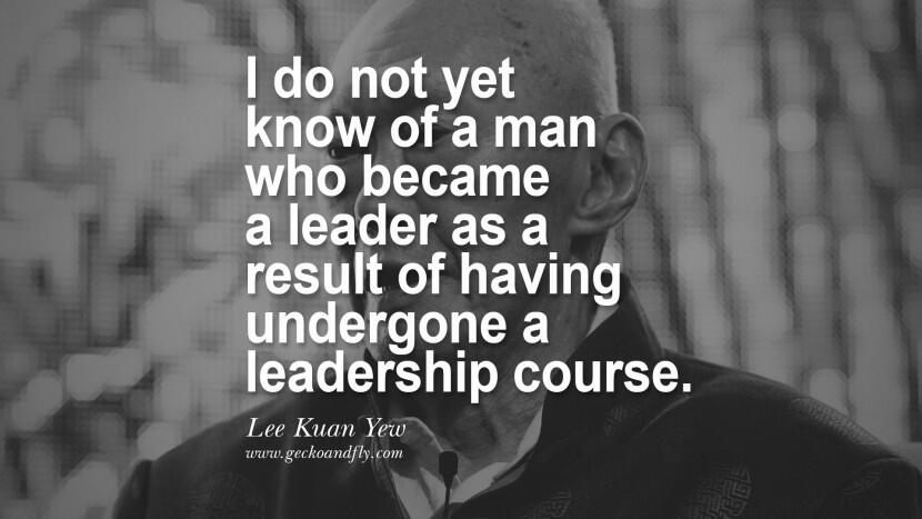 25 Kalimat yang Menginspirasi dari Lee Kuan Yew (Third World To First)