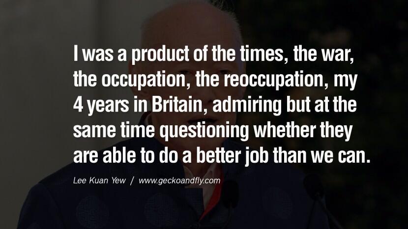 25 Kalimat yang Menginspirasi dari Lee Kuan Yew (Third World To First)