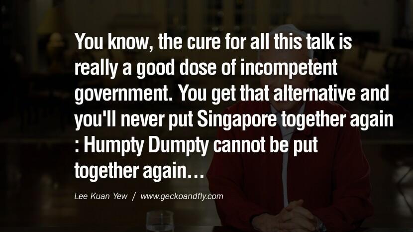 25 Kalimat yang Menginspirasi dari Lee Kuan Yew (Third World To First)