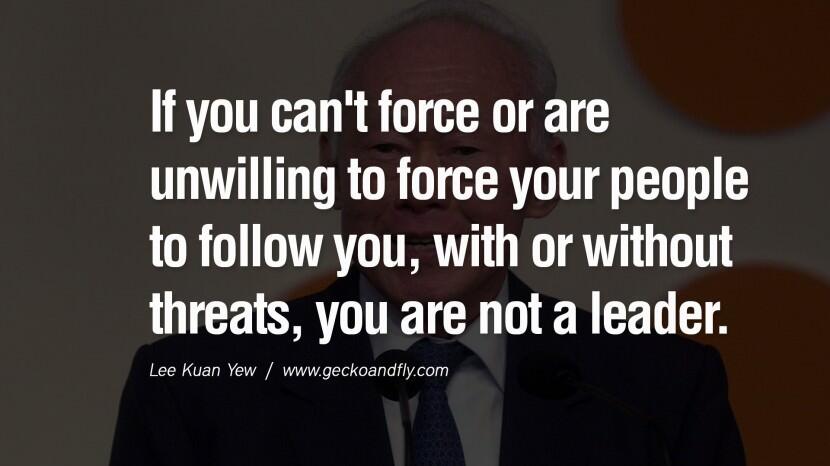 25 Kalimat yang Menginspirasi dari Lee Kuan Yew (Third World To First)
