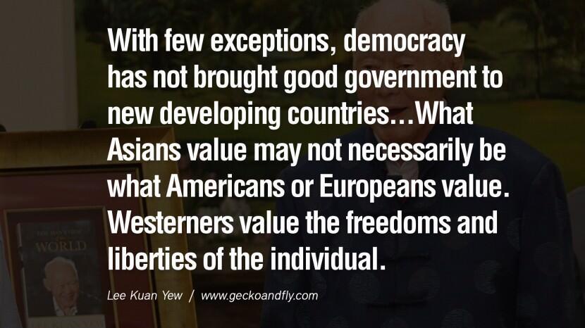 25 Kalimat yang Menginspirasi dari Lee Kuan Yew (Third World To First)