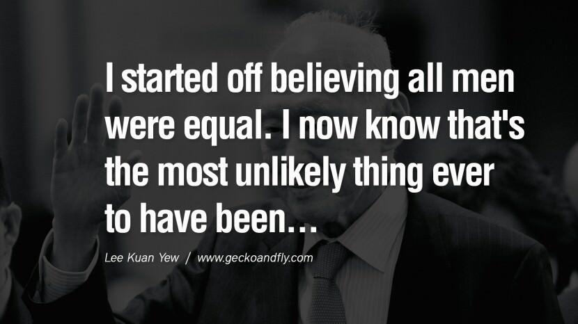 25 Kalimat yang Menginspirasi dari Lee Kuan Yew (Third World To First)