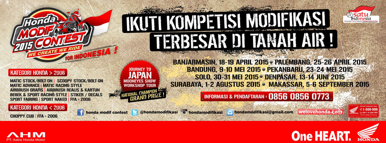 &#91;EVENT&#93; HONDA Modif Contest 2015