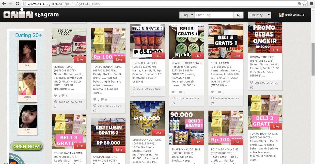PENIPUAN ONLINE dengan modus berjualan OVOMALTINE murah via Ins**gram