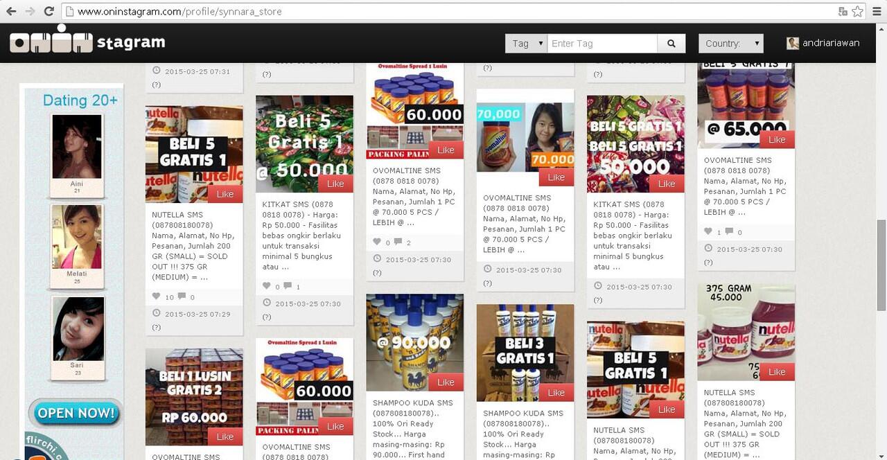 PENIPUAN ONLINE dengan modus berjualan OVOMALTINE murah via Ins**gram